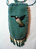 Antique turquoise cell ph. holder w/ hummingbird